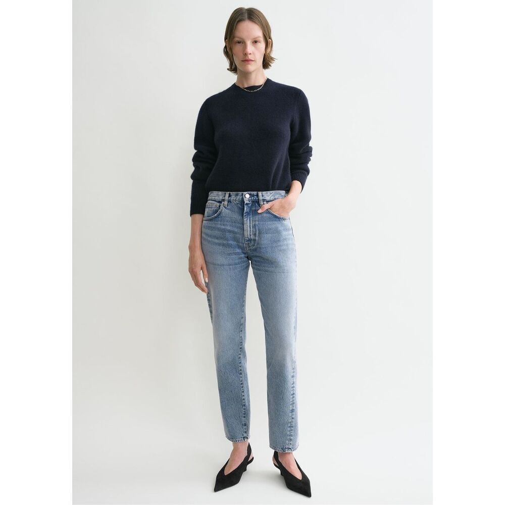 Toteme Twisted Seam Denim Washed Blue Size 24